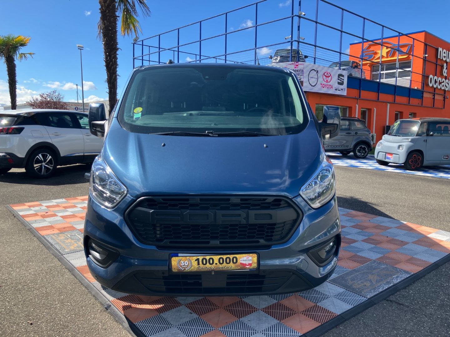 FORD TRANSIT CUSTOM CABINE APPROFONDIE - 320 L2H1 2.0 TDCI 130 BVA LIMITED CAB APPRO GPS CAMÉRA 1°MAIN (2023)