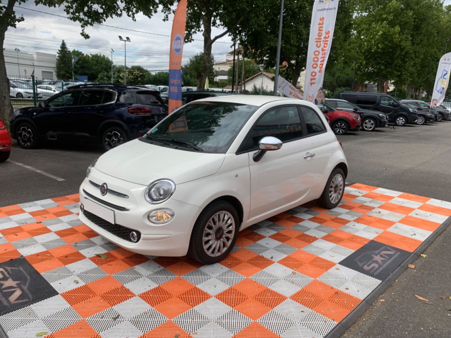 FIAT 500 - 1.0 HYBRID 70 JA 15" RADAR ANTI-BROUILLARD COQUES CHROME (2023)