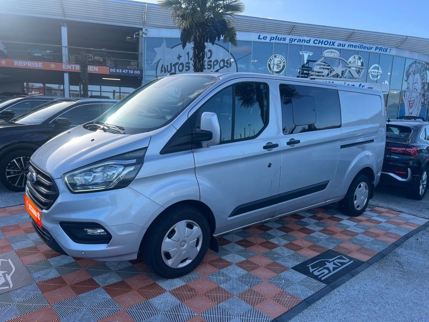 FORD TRANSIT CUSTOM - 340 L2H1 2.0 TDCI 170 TREND BUSINESS DOUBLE CABINE Attelage